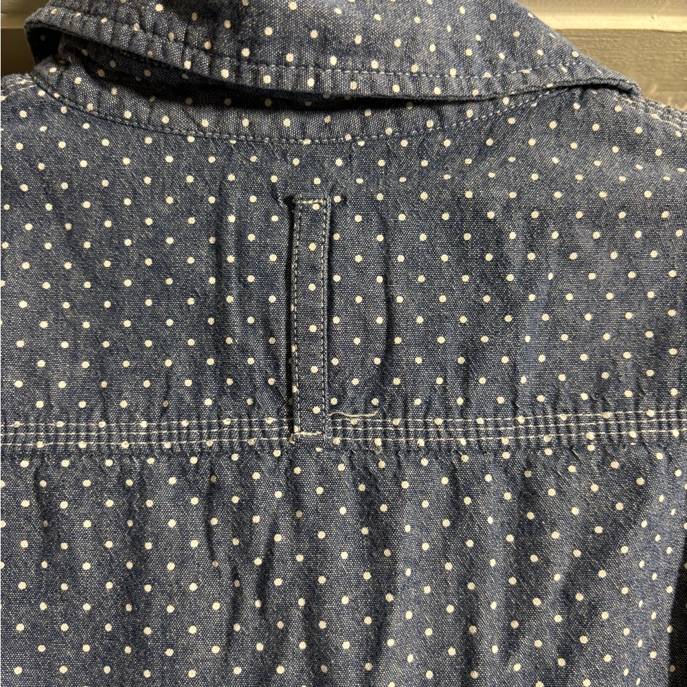Tommy Hilfiger Blue Polka Dot Button-Down Shirt - Picture 7 of 7